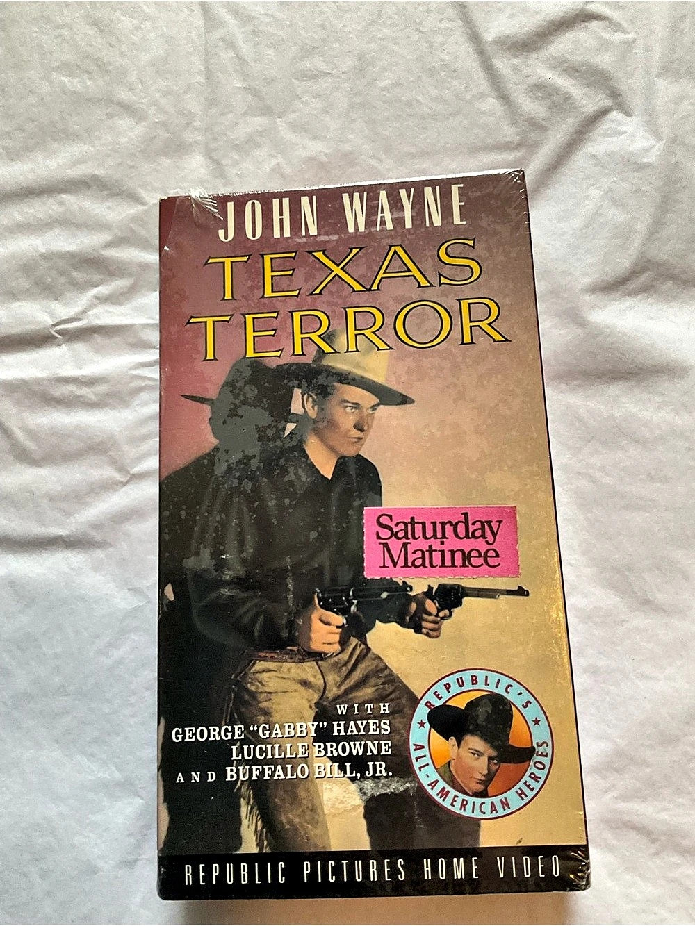 Republic Pictures Home Video Texas Terror VHS John Wayne
